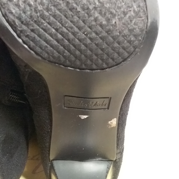 Studio Works Audrey II Black Suede Boots High Heels - Picture 4 of 10